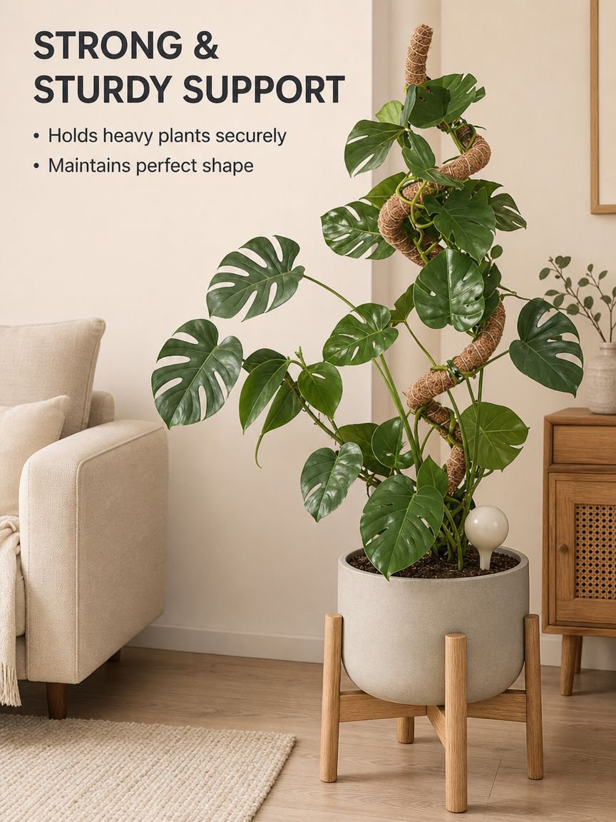 Decorative support for Pothos and Monstera