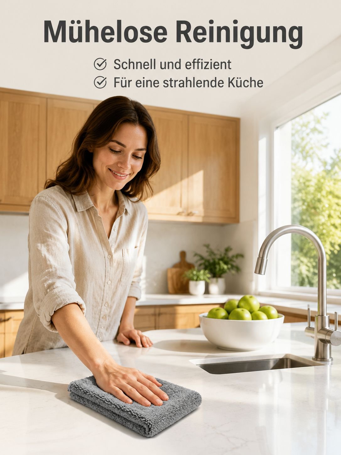Bambusfaser Wischtuch ölabweisend für Geschirr