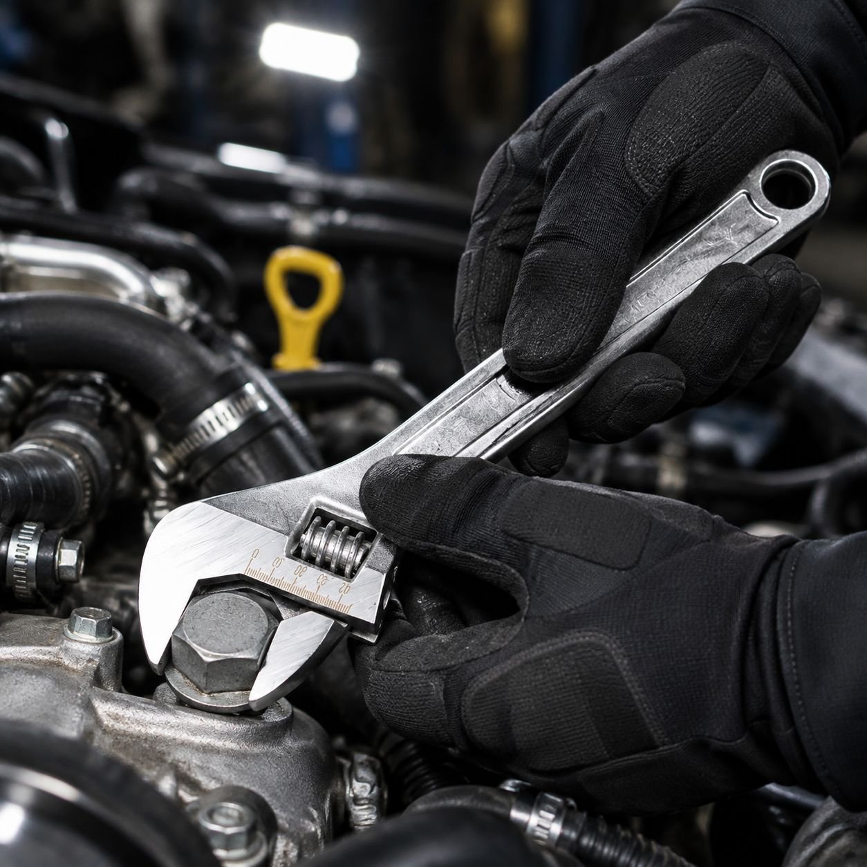 Universal Adjustable Open-End Wrench Set Carbon Steel Material