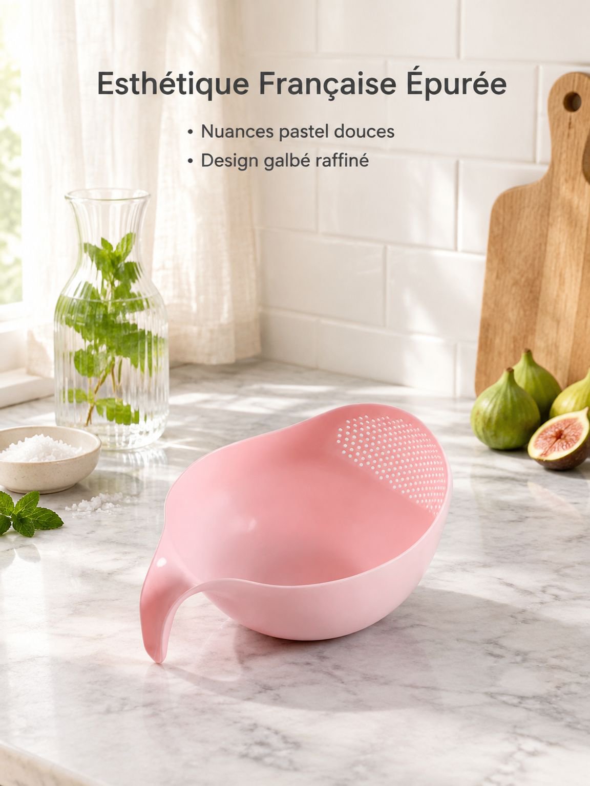 Panier égouttoir multifonction pour riz