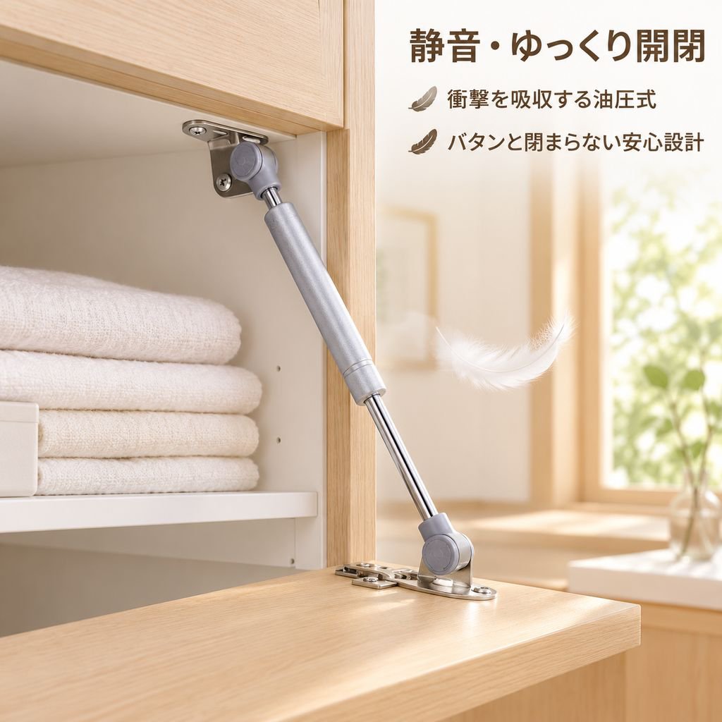 アルミフレームドア専用ソフトクローズ油圧ダンパー
