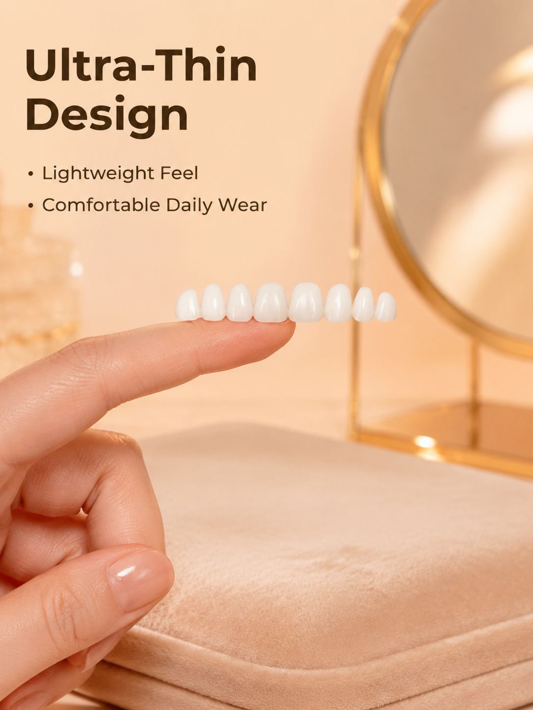 Simulated Denture Kit Perfectly Fitted for a NaturalLooking Smile