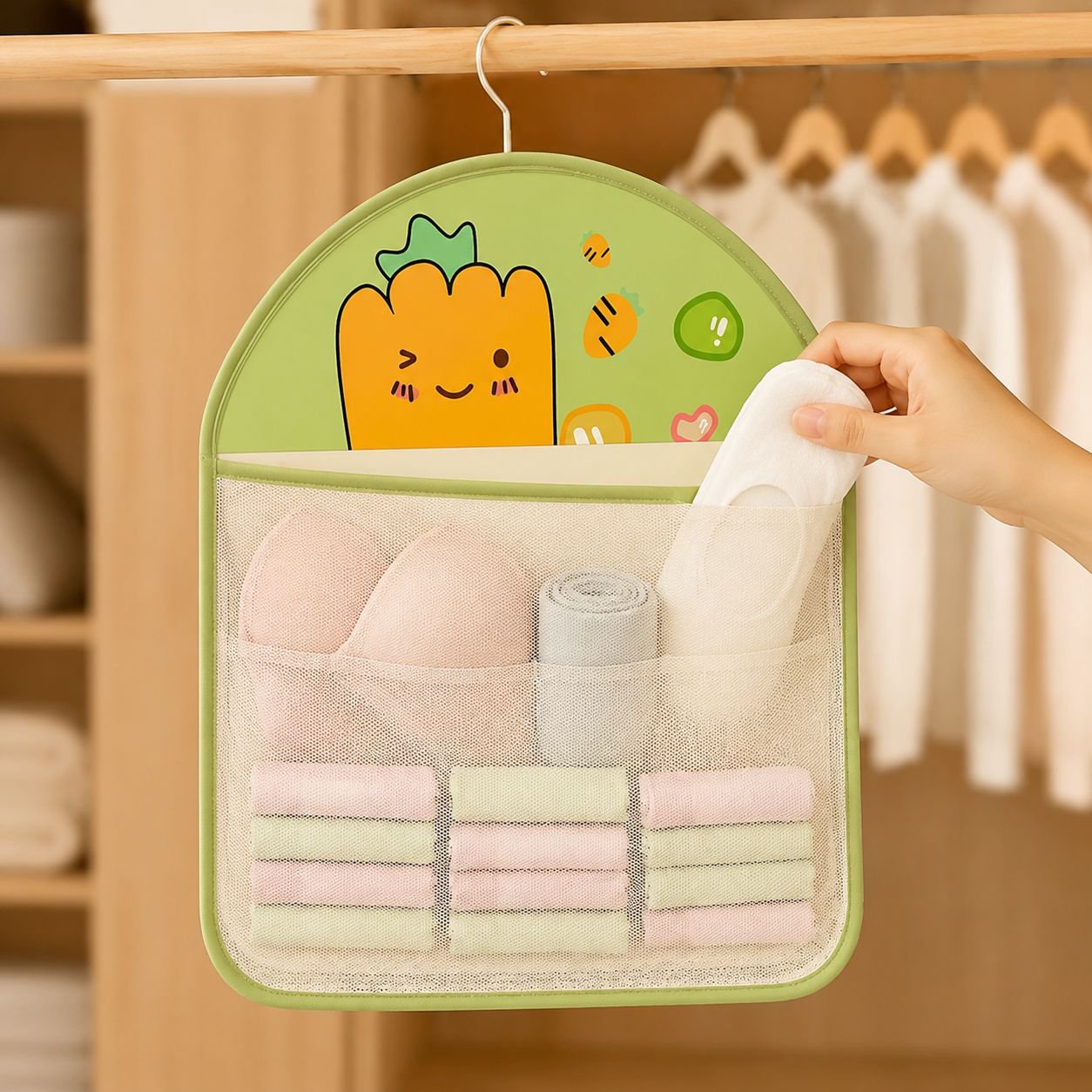 Multi-layer Hanging Underwear and Socks Organizer