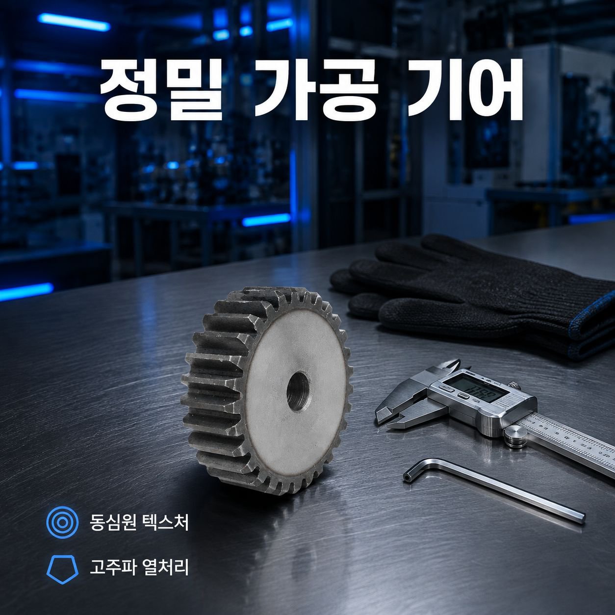 고정밀 비표준 전동 기어 가공