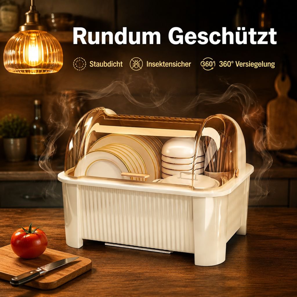 Haushalts-Kunststoff-Geschirrständer Aufbewahrungsregal