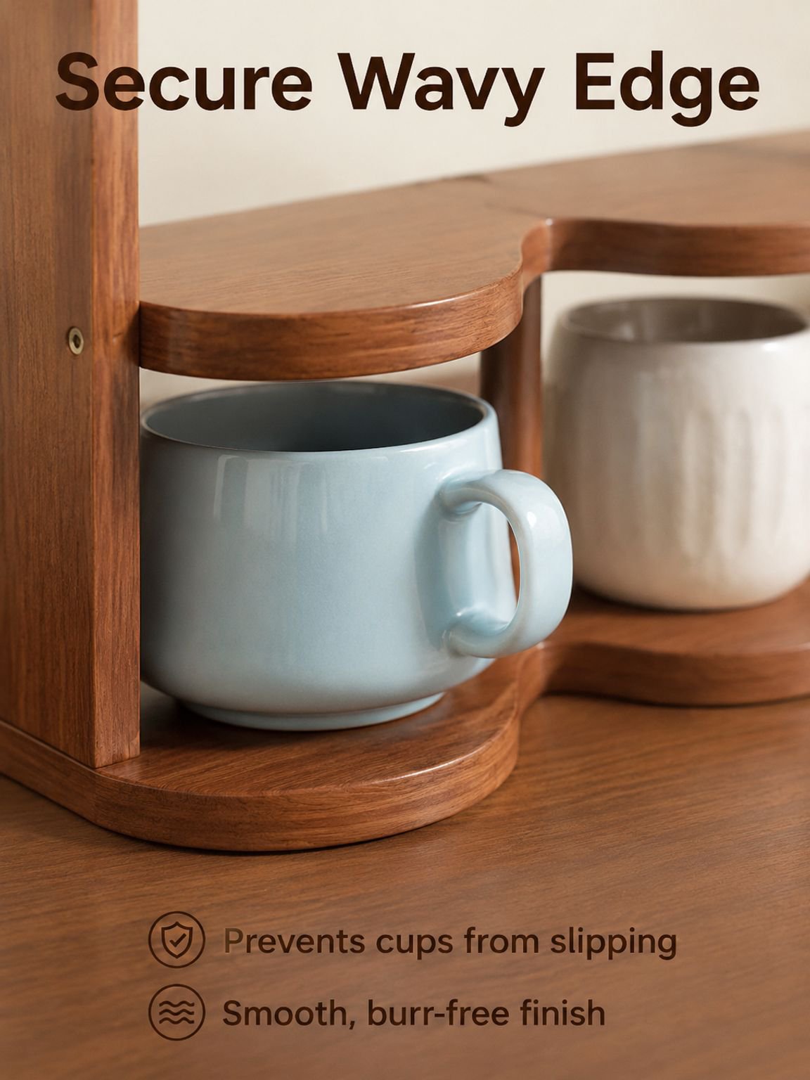 9-compartment desk organizer for cups and bottles