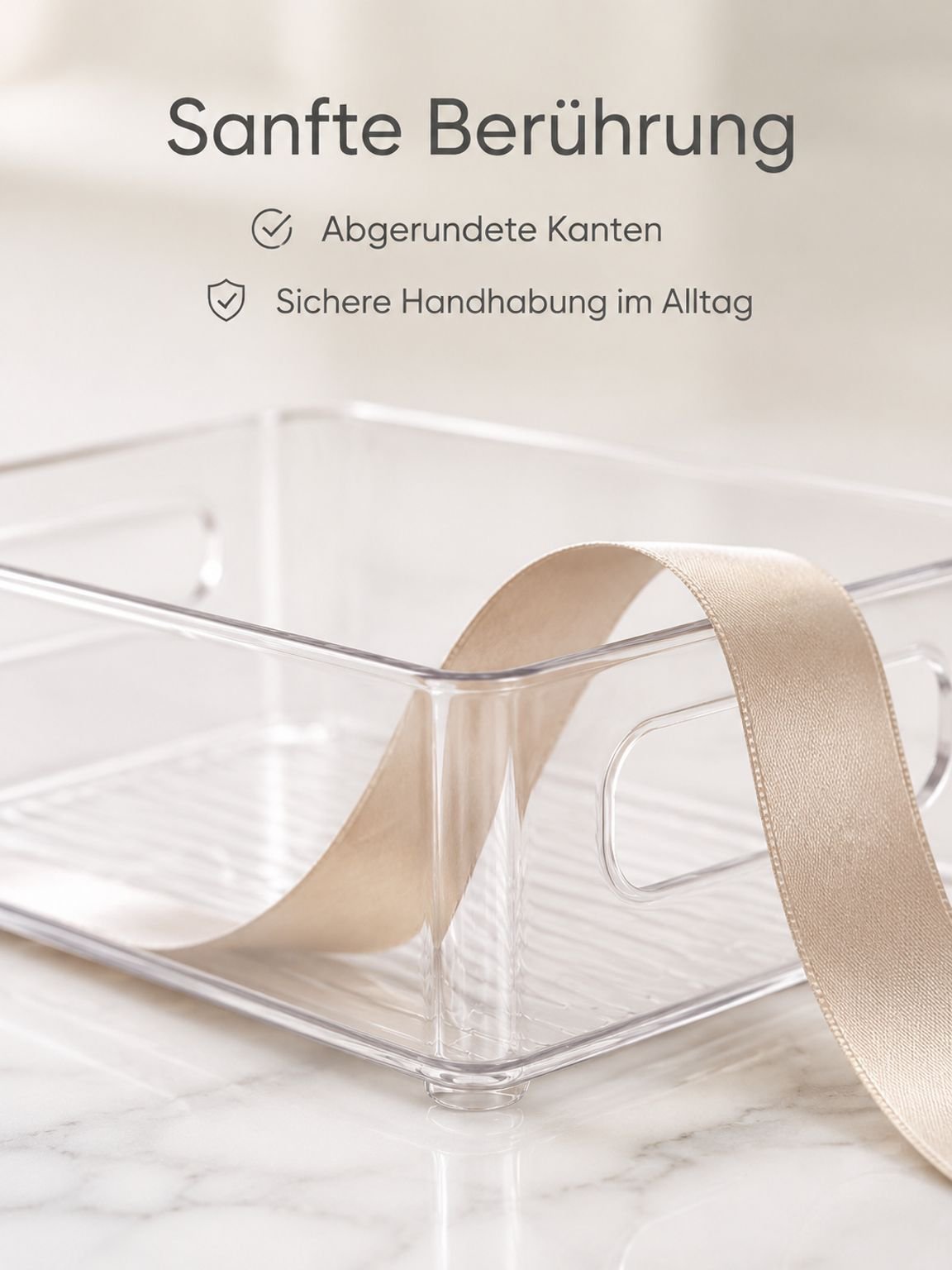 Moderner Schreibtisch-Organizer aus transparentem Acryl