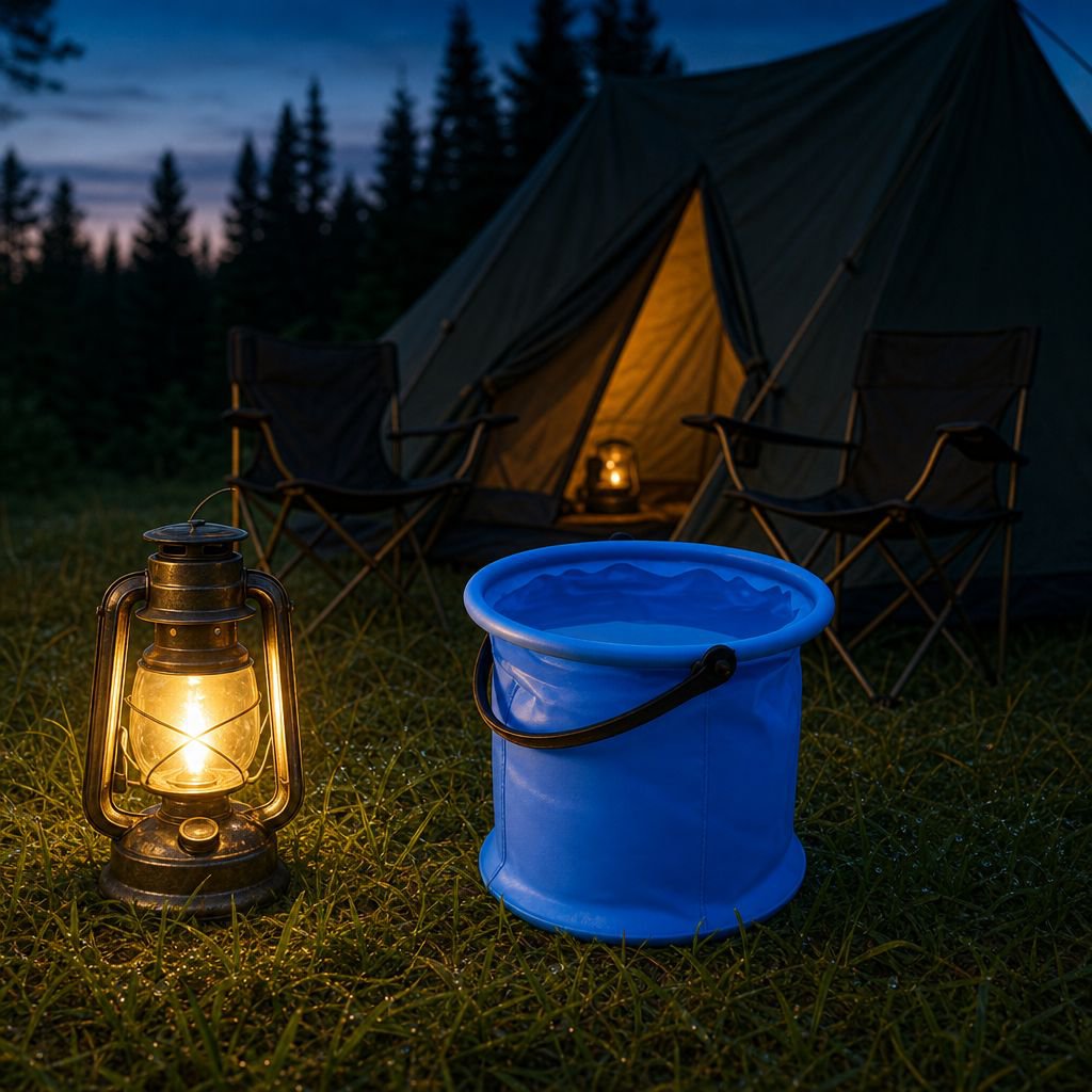 High capacity waterproof collapsible bucket
