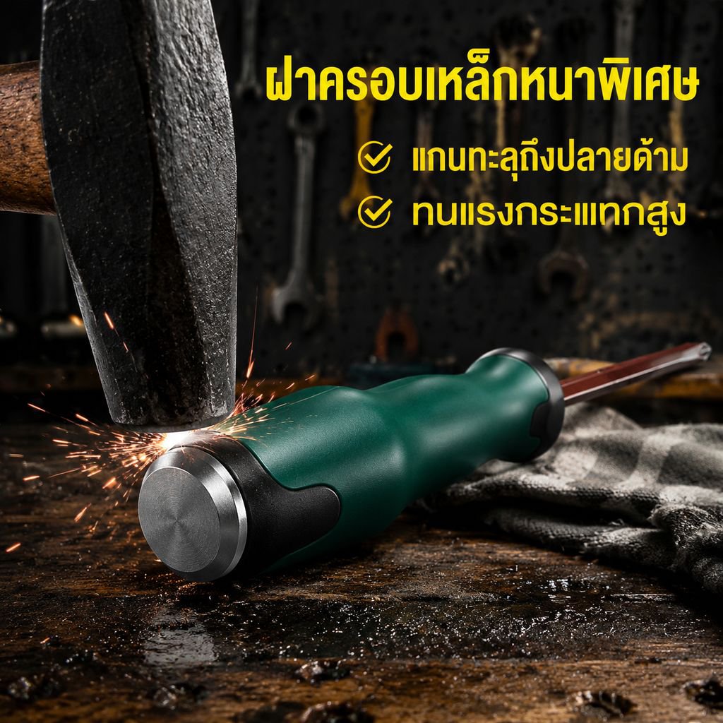 ไขควงปากแบนและปากแฉก S2 เหล็กกล้าความแข็งสูง