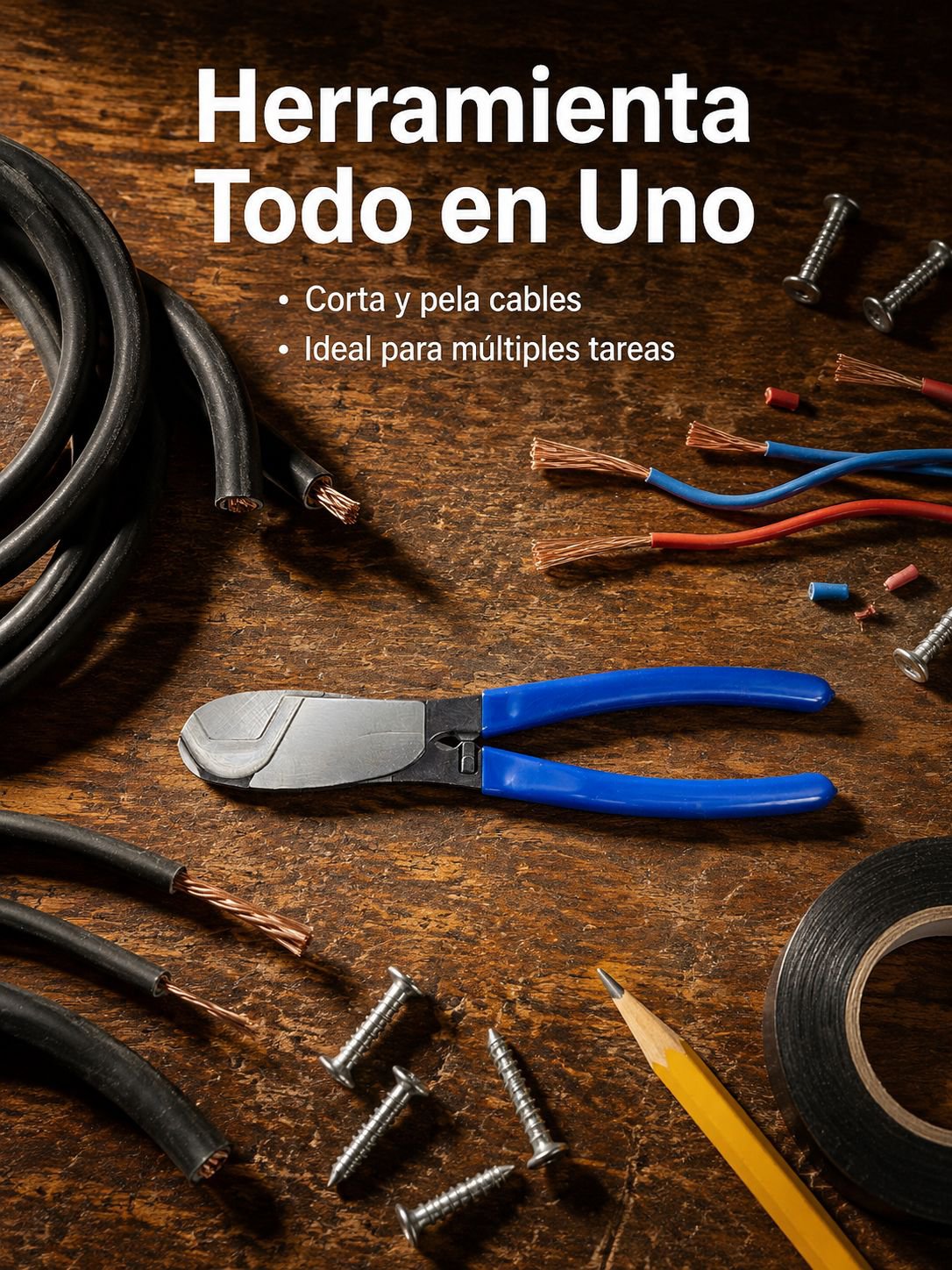 Pelacables y cortador multifuncional