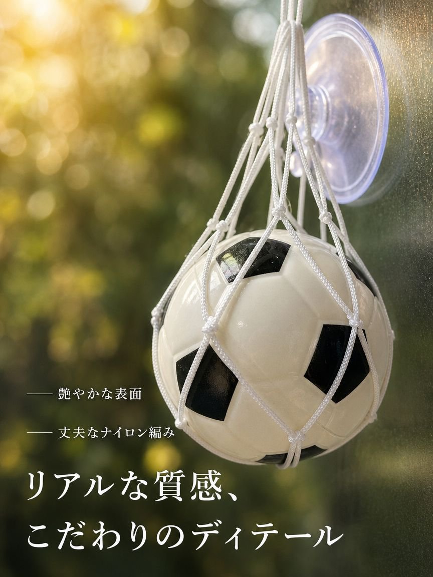 車用サッカーボールオーナメント