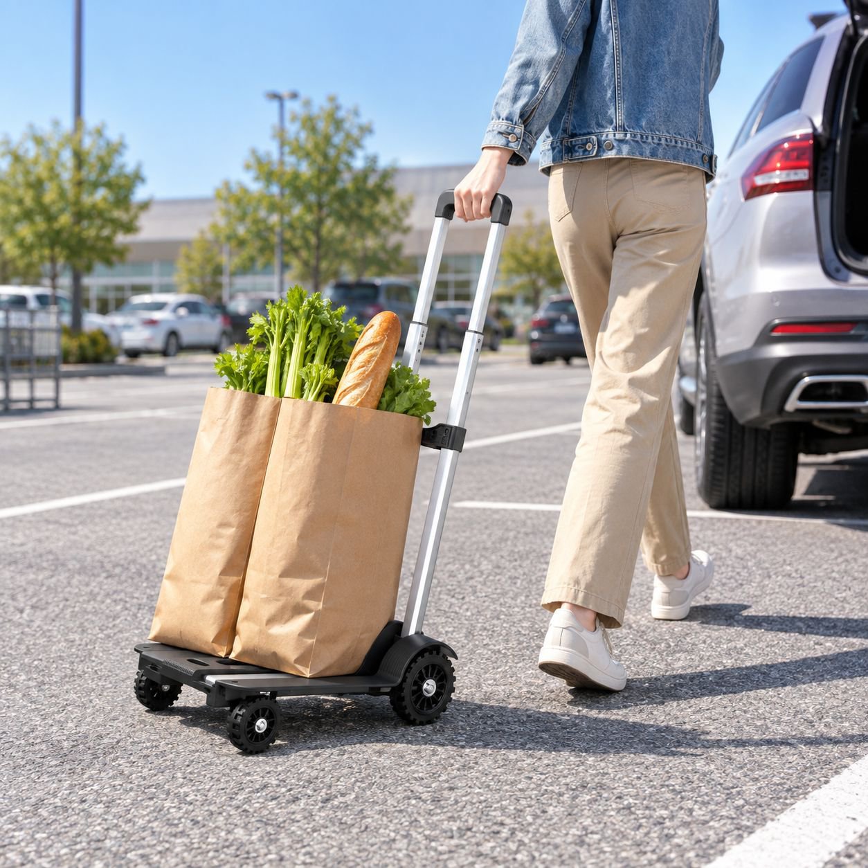 Multi-purpose Home Trolley for Express Delivery and Grocery Shopping