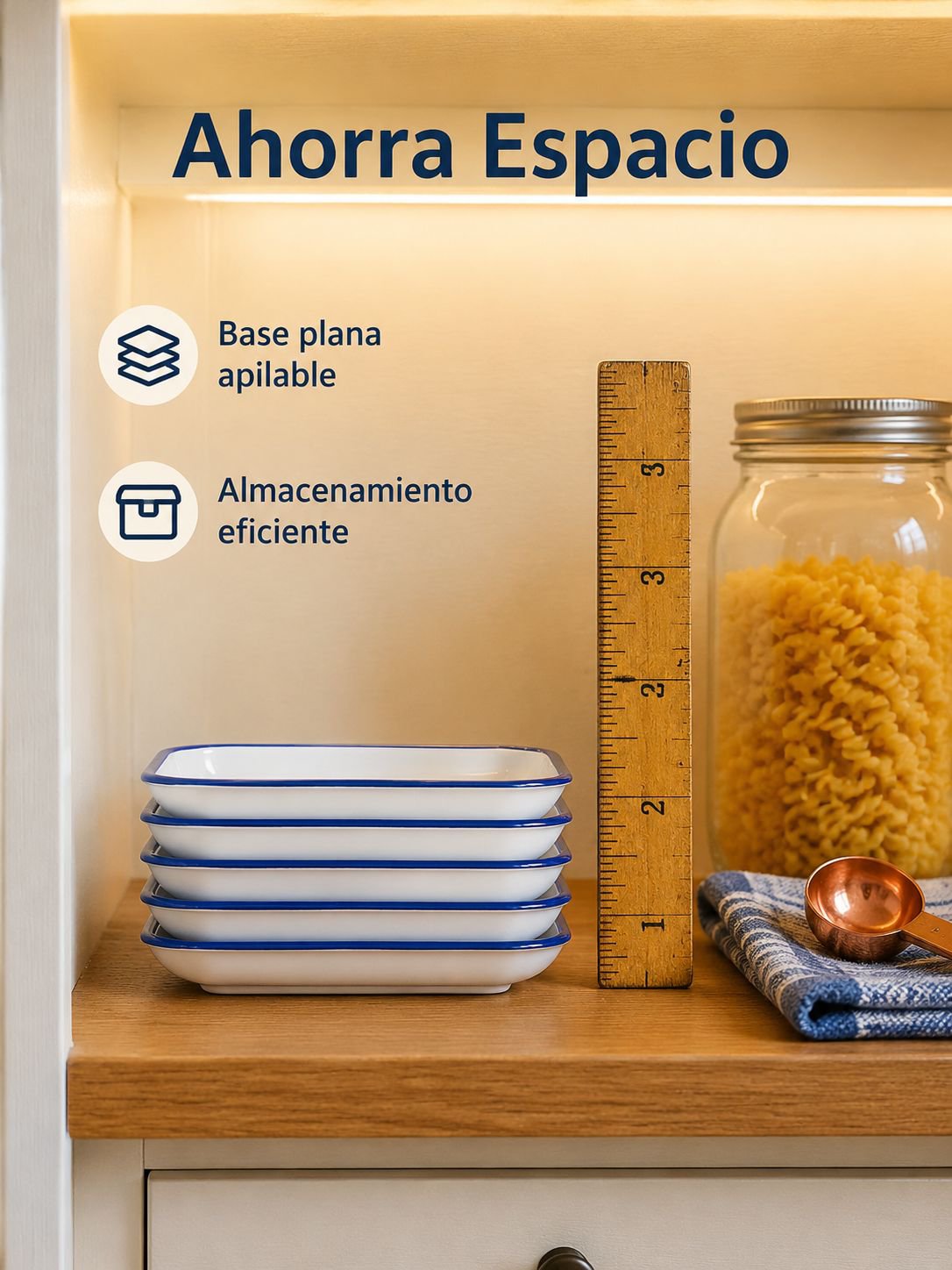 Placa rectangular esmaltada