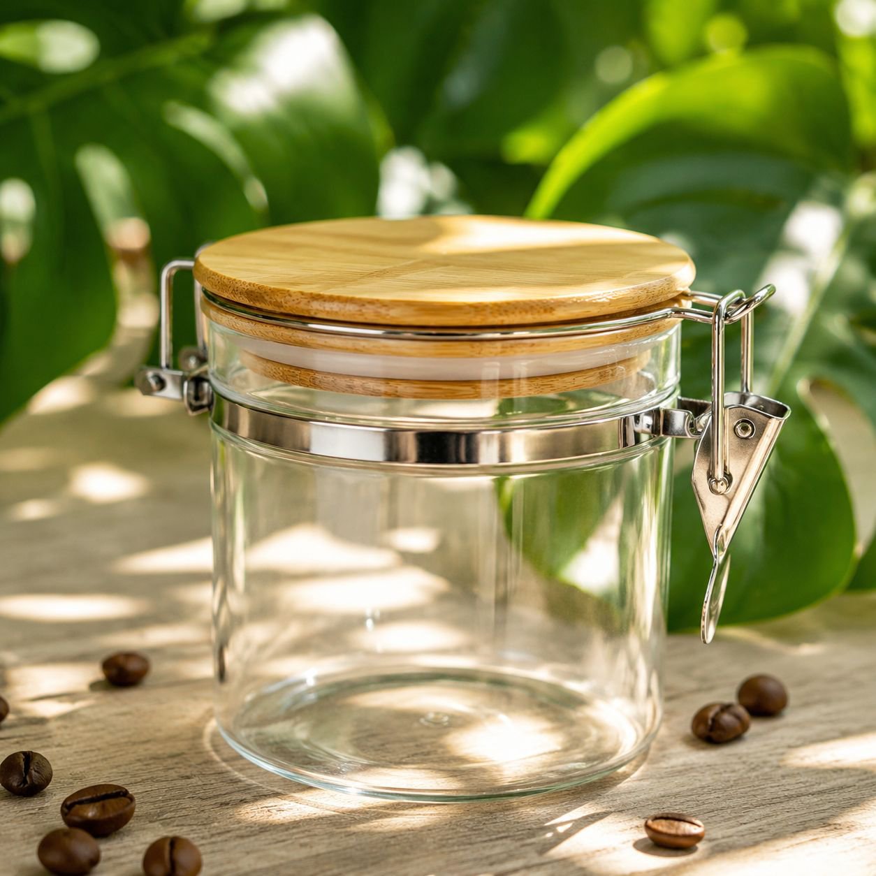 Household Large Glass Cereal Storage Jar, Tea Canister