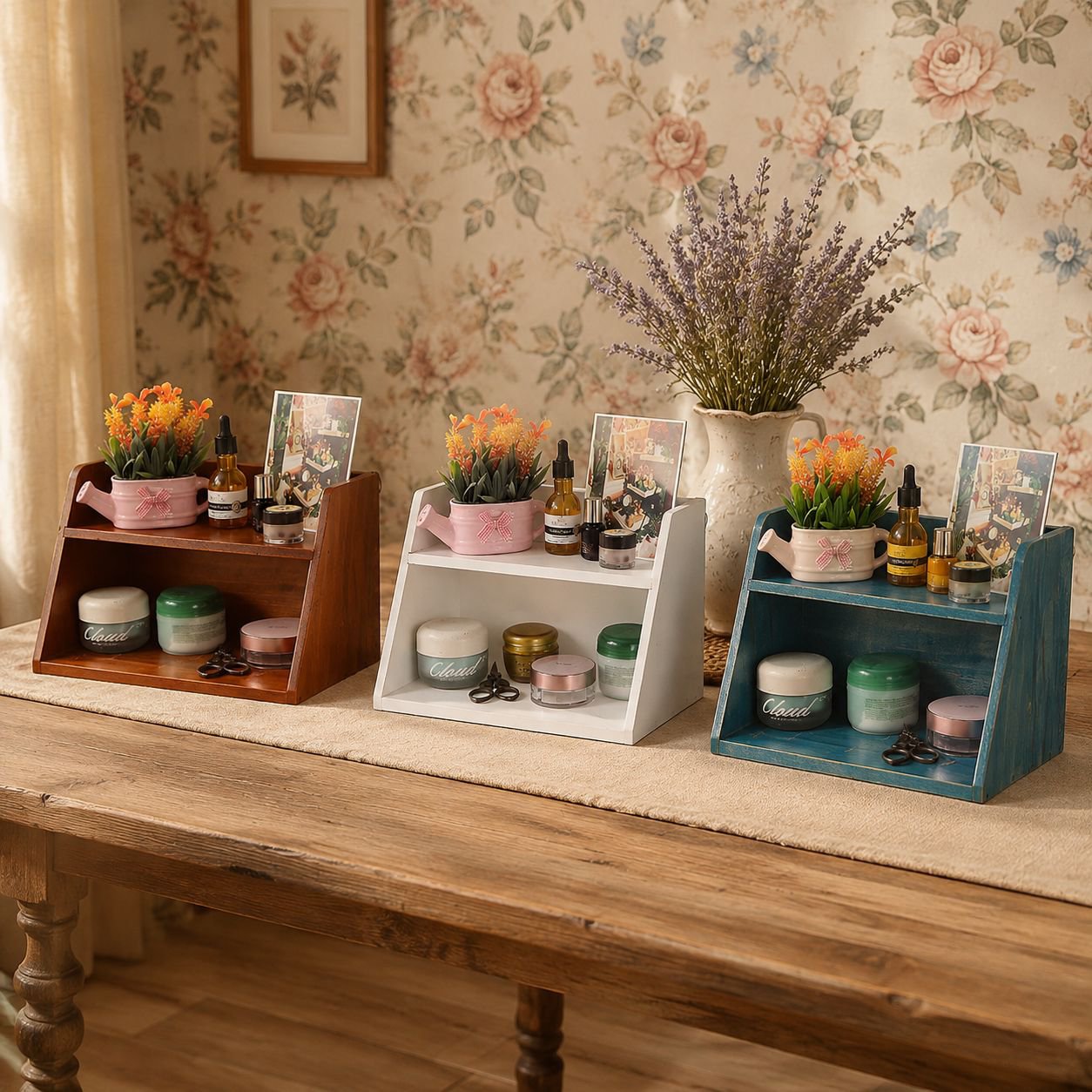 Sturdy and stylish perfume cup rack design