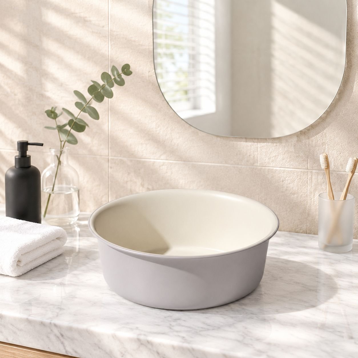 Large Thickened Durable Plastic Wash Basin for Home