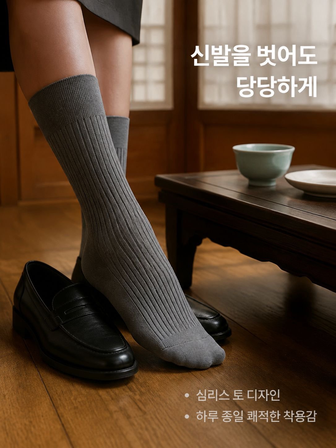 무릎 아래까지 오는 양말