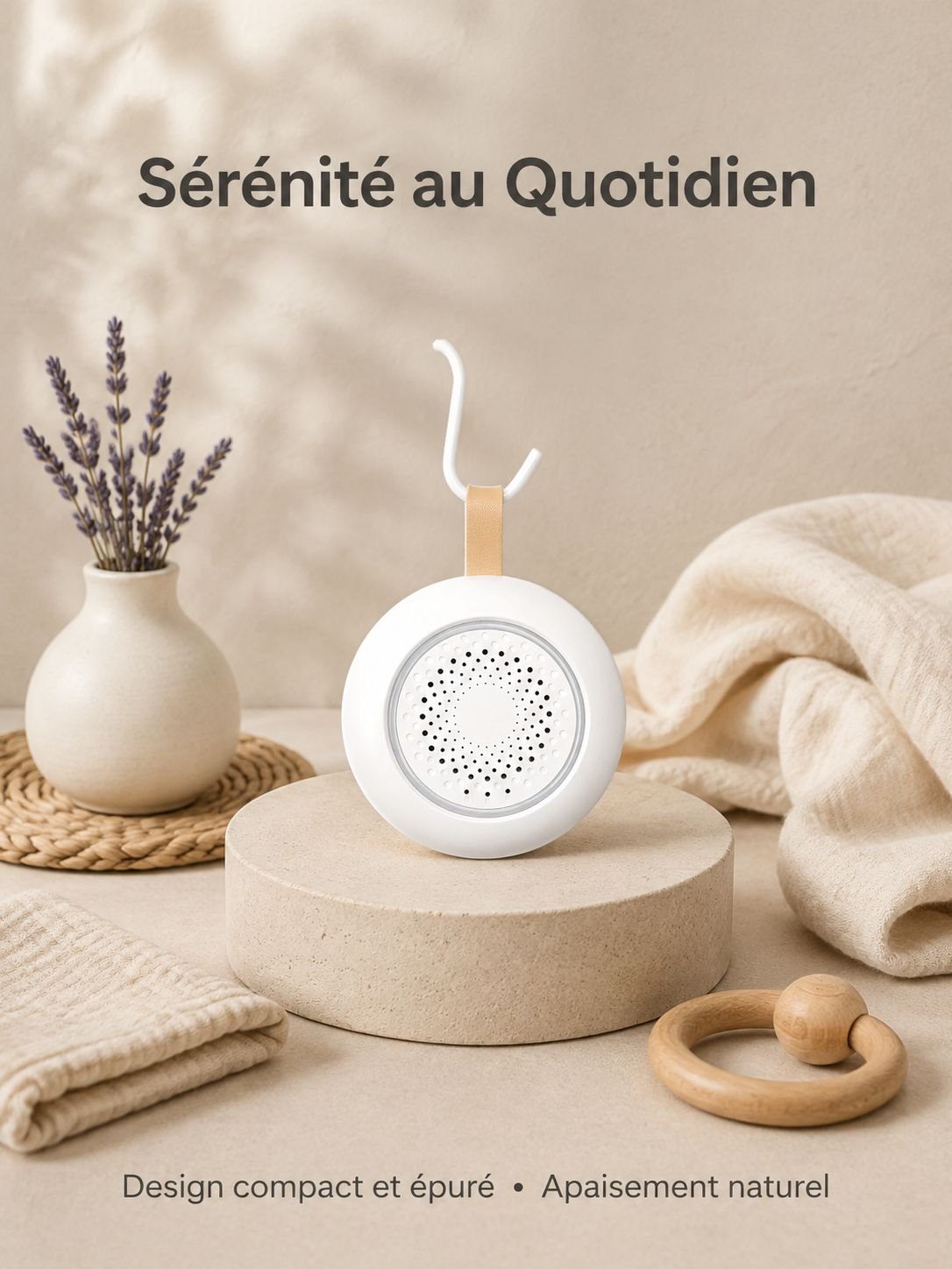 Boîte à musique apaisante pour bébé, détection des pleurs, générateur de bruit blanc