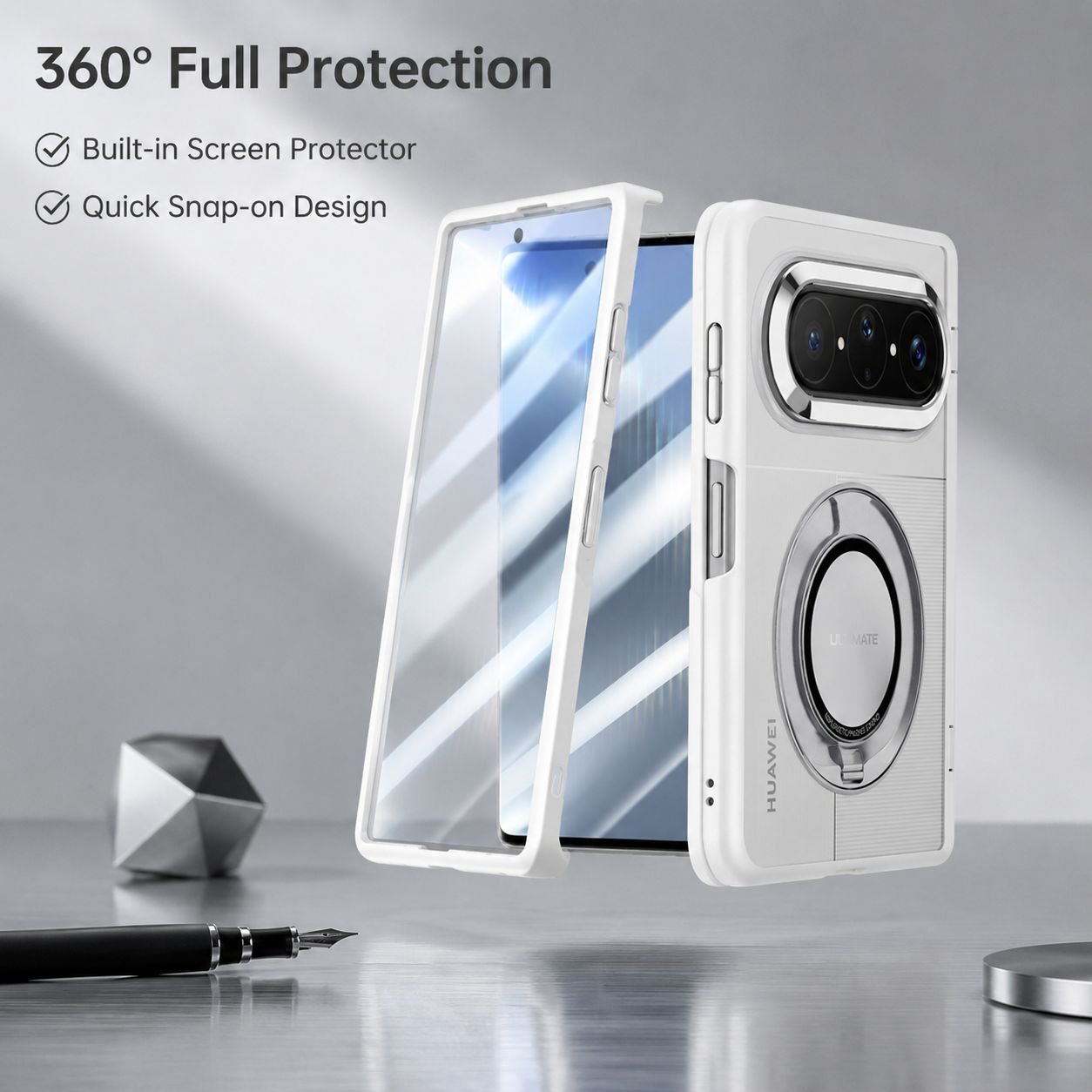 The New Model Is Suitable for Huawei Puraxmax Wristband Phone Case with Rotating Magnetic Stand and 