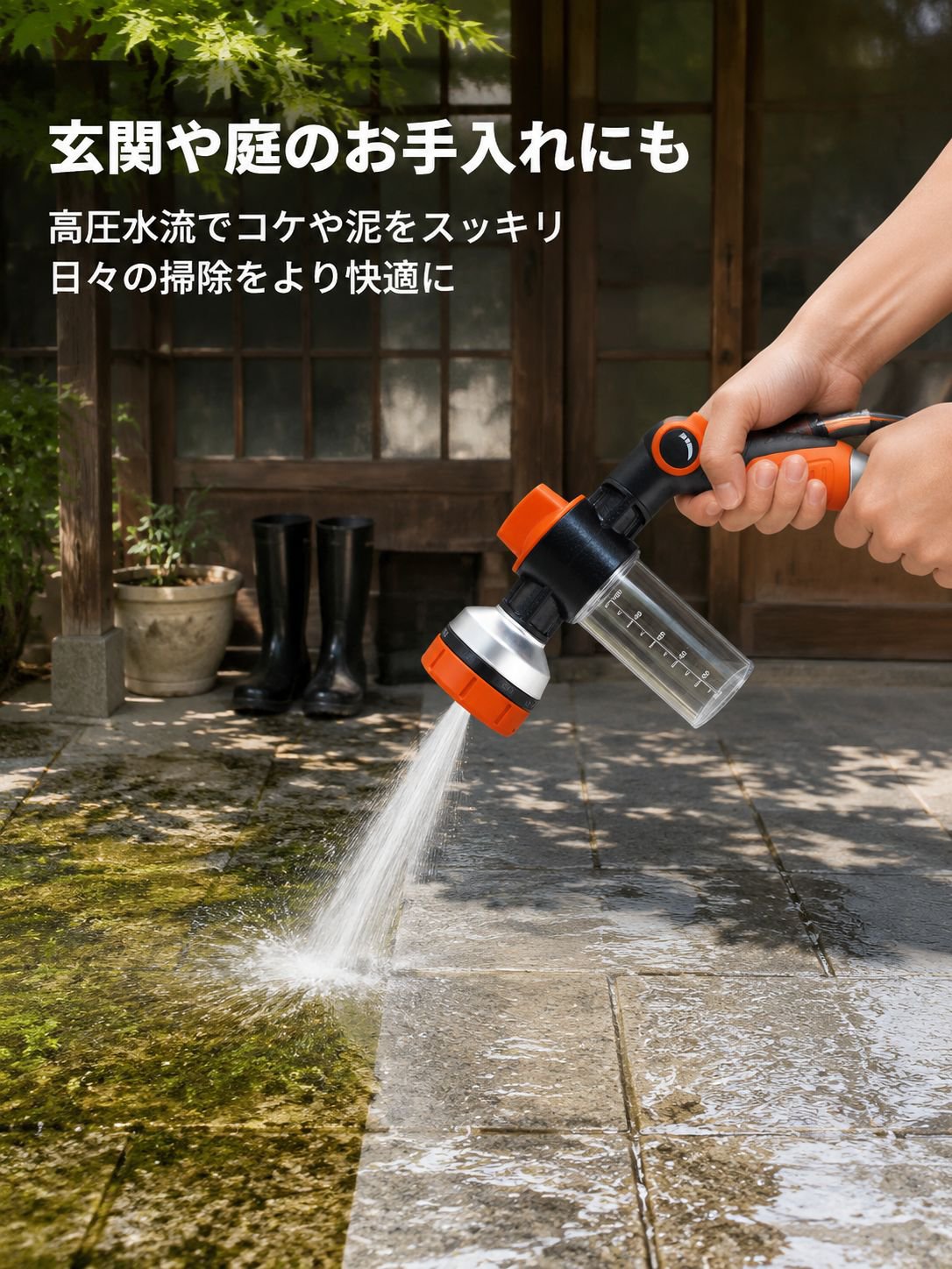 多機能高圧洗車ウォーターガン