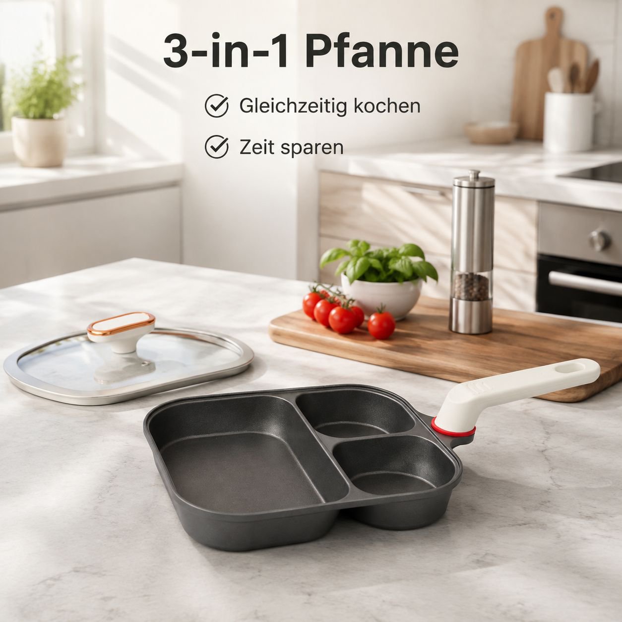 Dreiloch-Bratpfanne für den Hausgebrauch