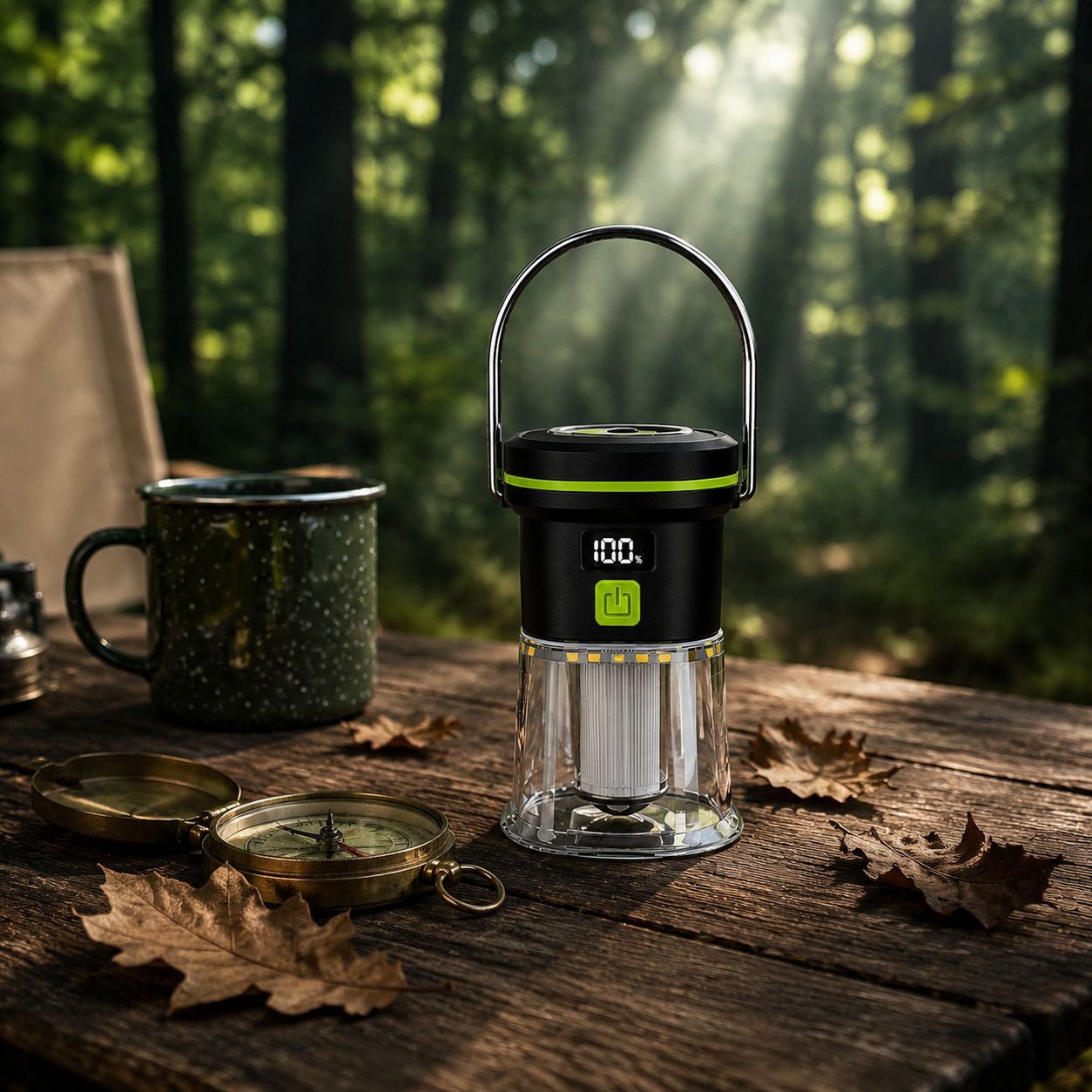 Nouvelle lampe de camping portable d'extérieur, rechargeable USB, lanterne de camp à main