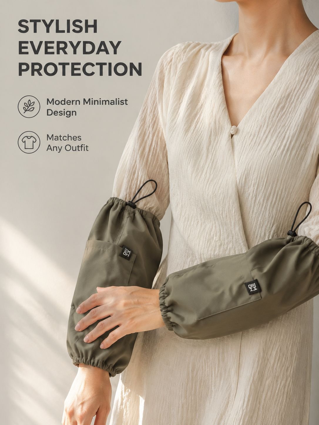 Fashionable women's sleeve protectors, adult office sleeves, stain-resistant and oil-resistant sleev