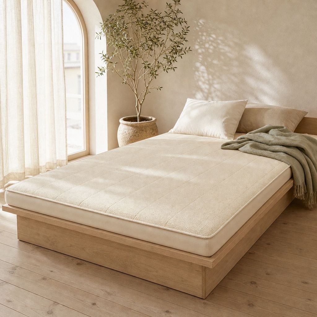 Surmatelas Futon en Coton du Xinjiang Matelassé pour Dortoir