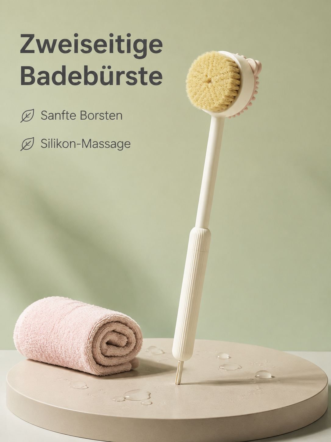 Duale Reinigungs-Duschbürste
