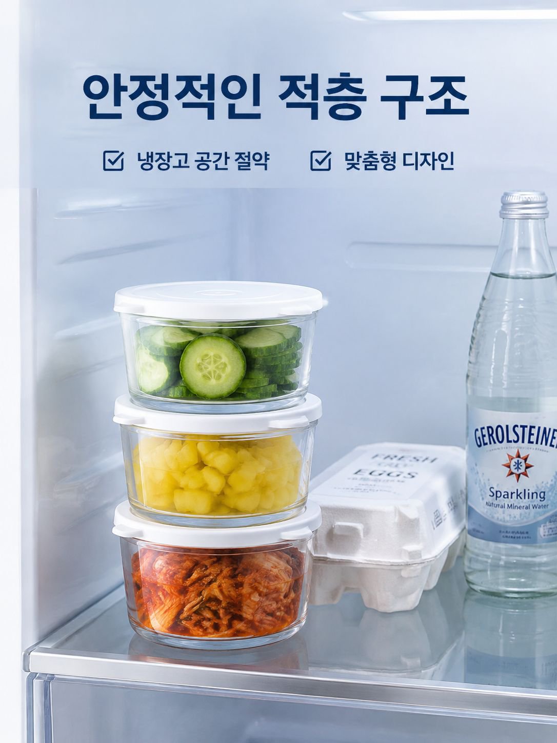 고온 내성 유리 김치 항아리