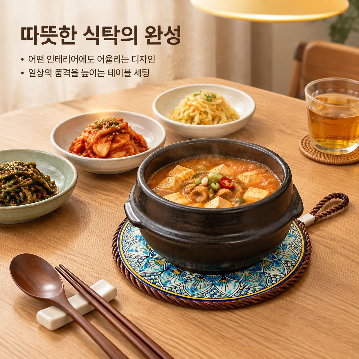 신중식 스타일 미끄럼 방지 식탁보