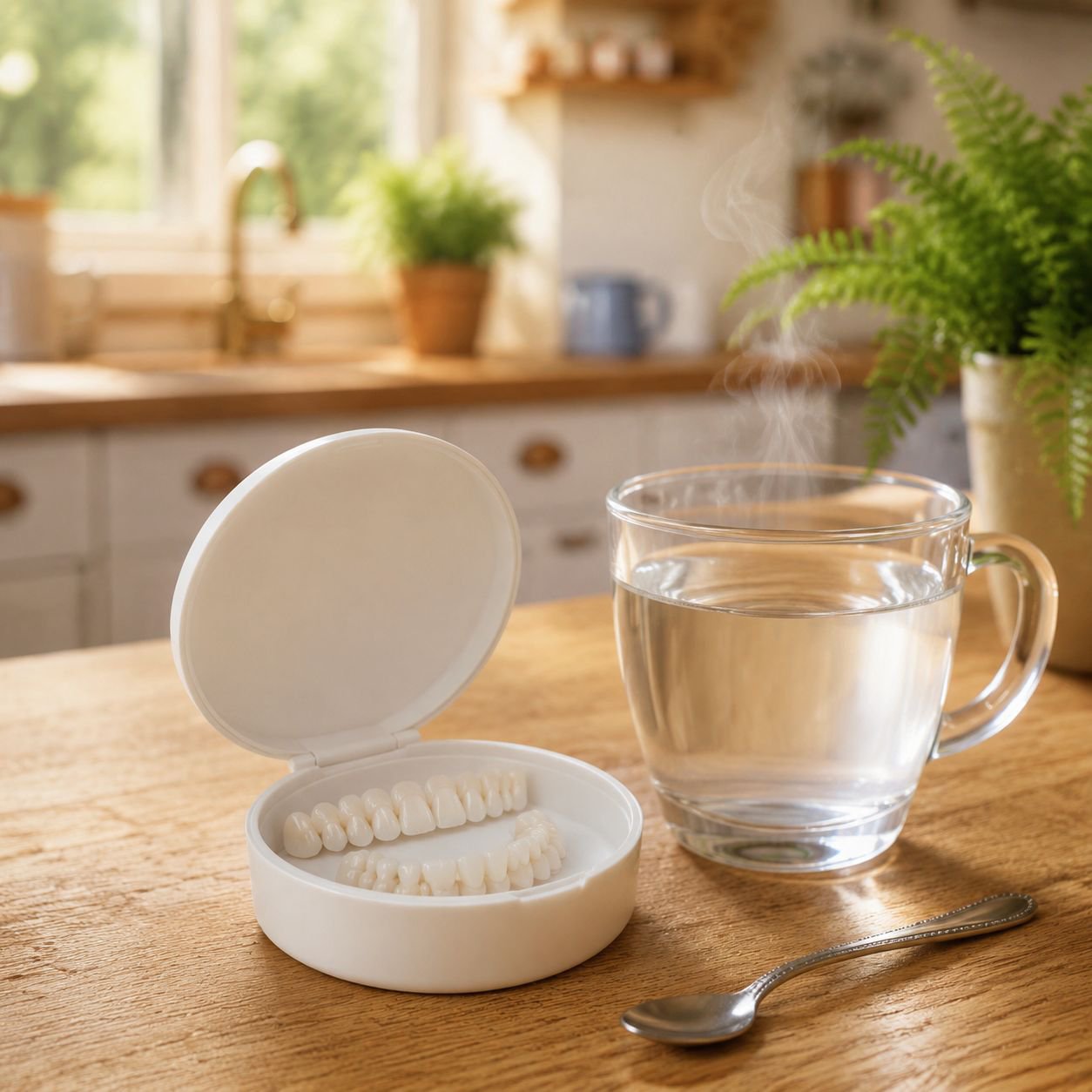 Simulated Denture Kit Perfectly Fitted for a NaturalLooking Smile