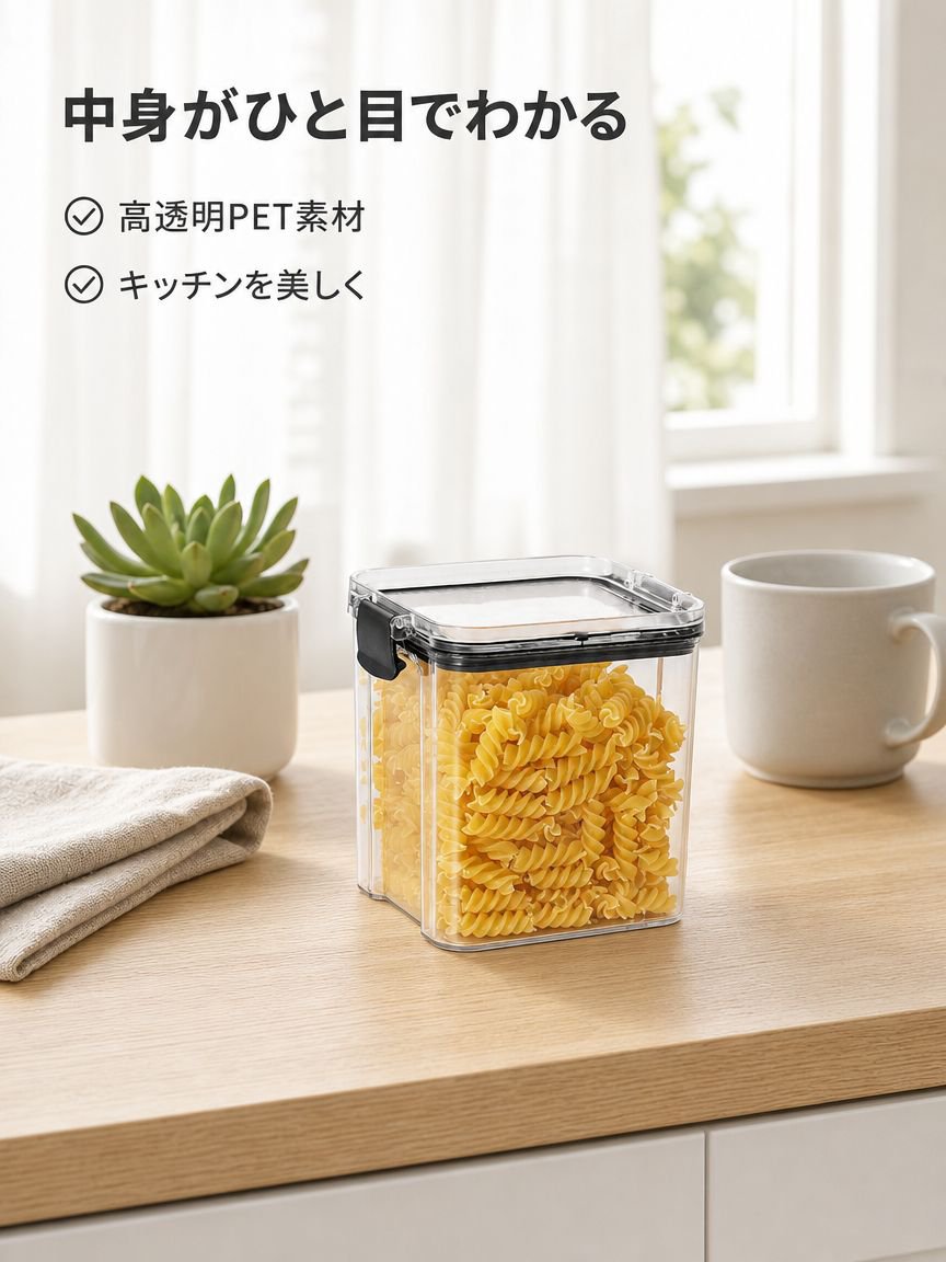 透明な保存容器