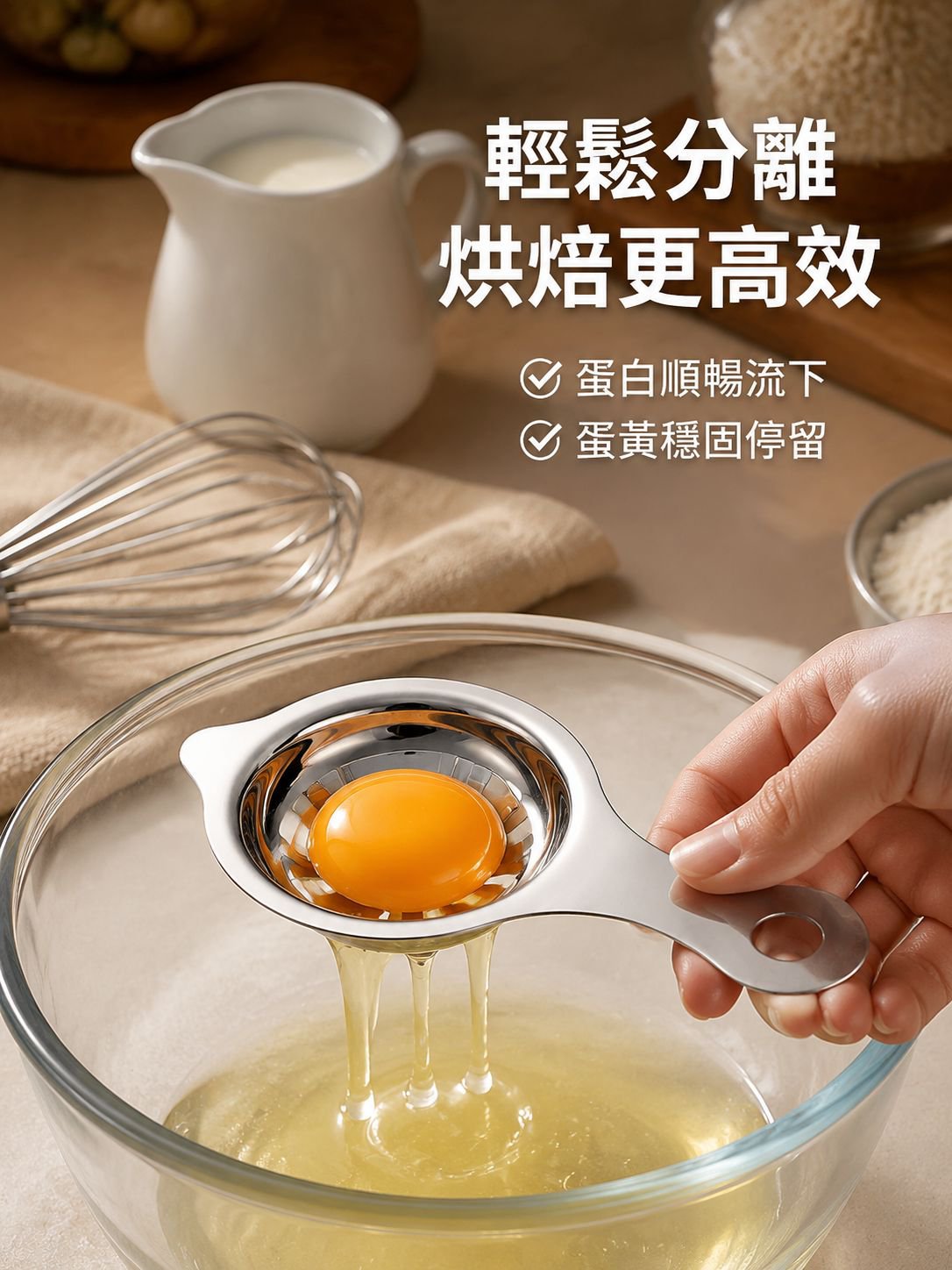 不鏽鋼蛋清分離器