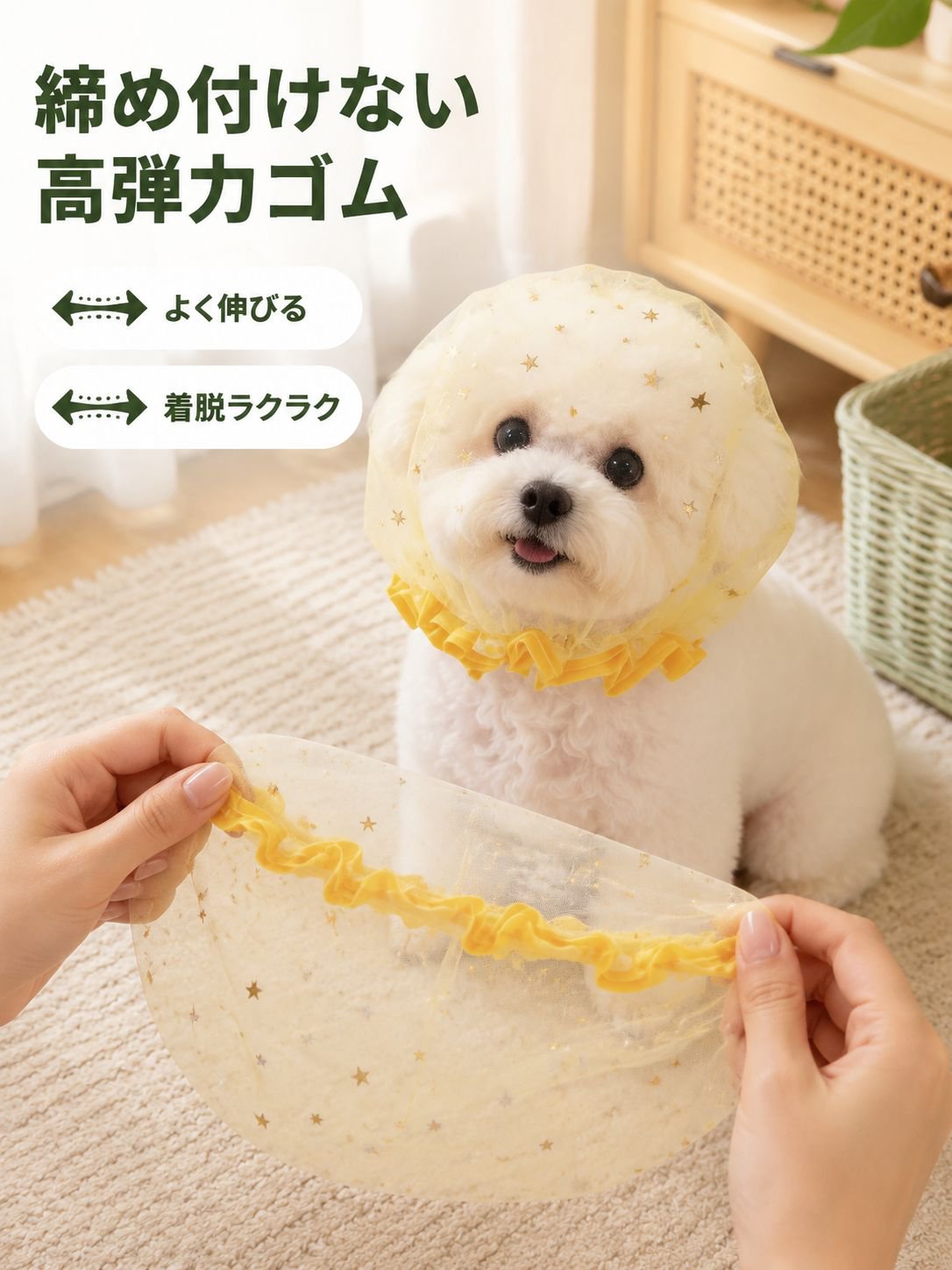 ペット用通気性保護ヘッドギア