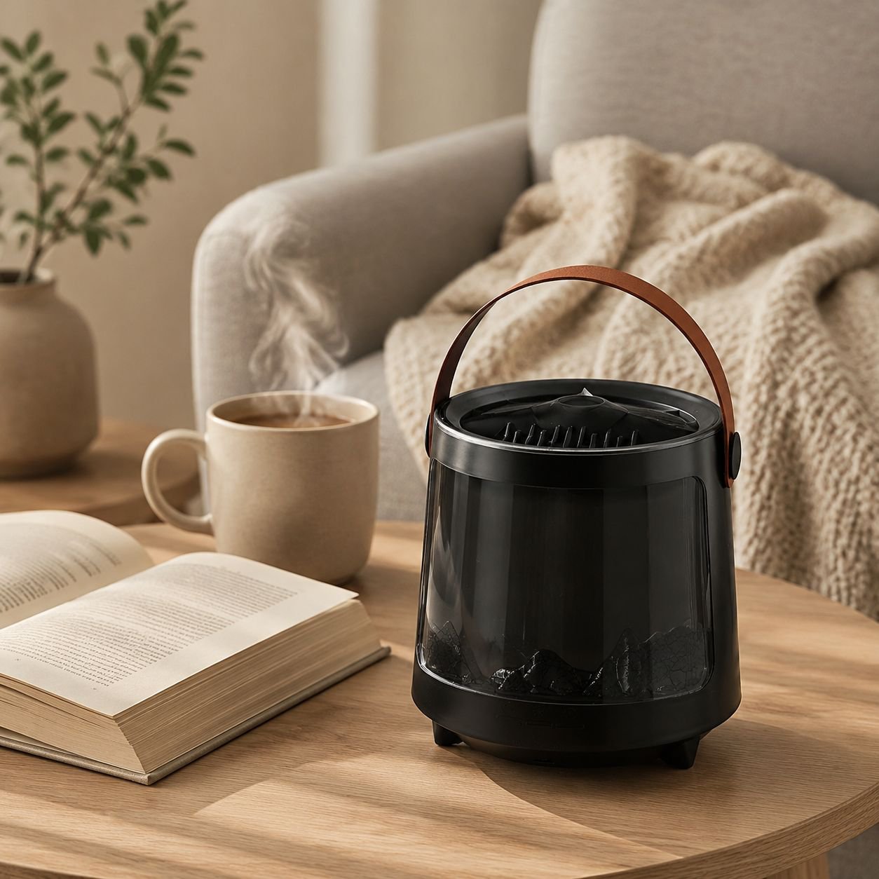 Colorful Flame Aroma Diffuser for Home Use, Aurora Air Jellyfish Aroma Diffuser, Quiet Bedroom Humid