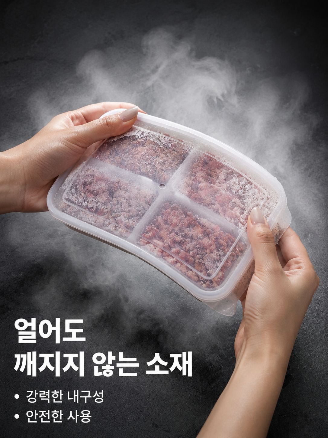 냉동육 및 다진 마늘용 분리식 냉동 빠른 분할 포장함