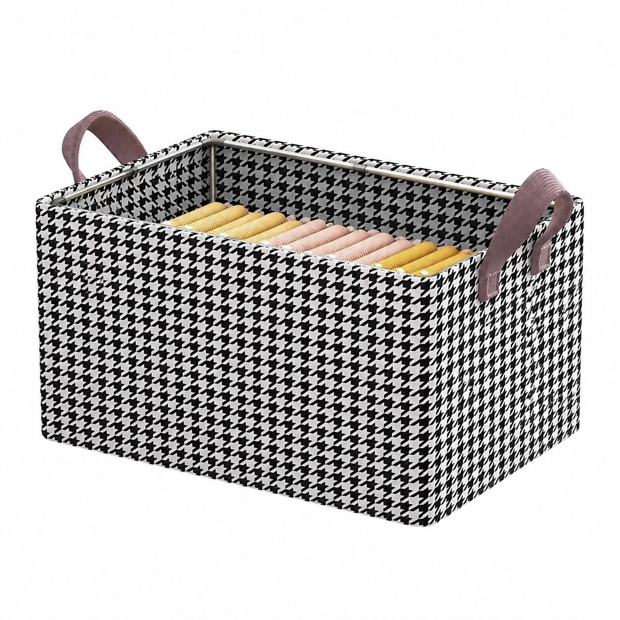 Space-saving foldable storage box for pants and clothing