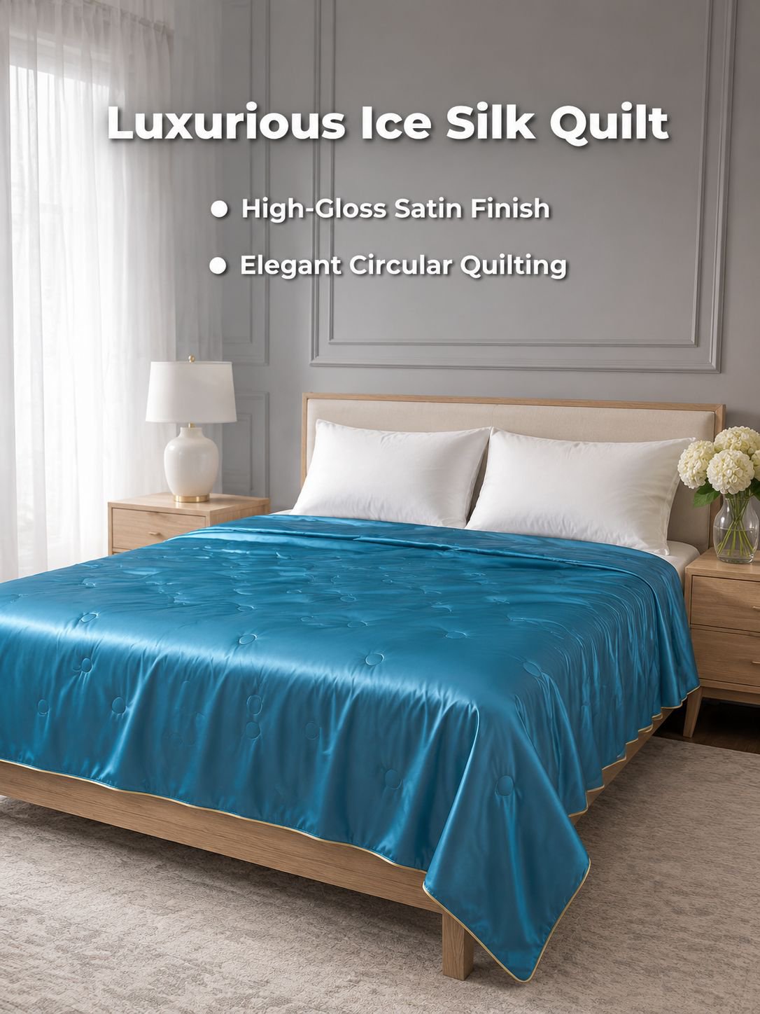 Cool Ice Silk Summer Quilt