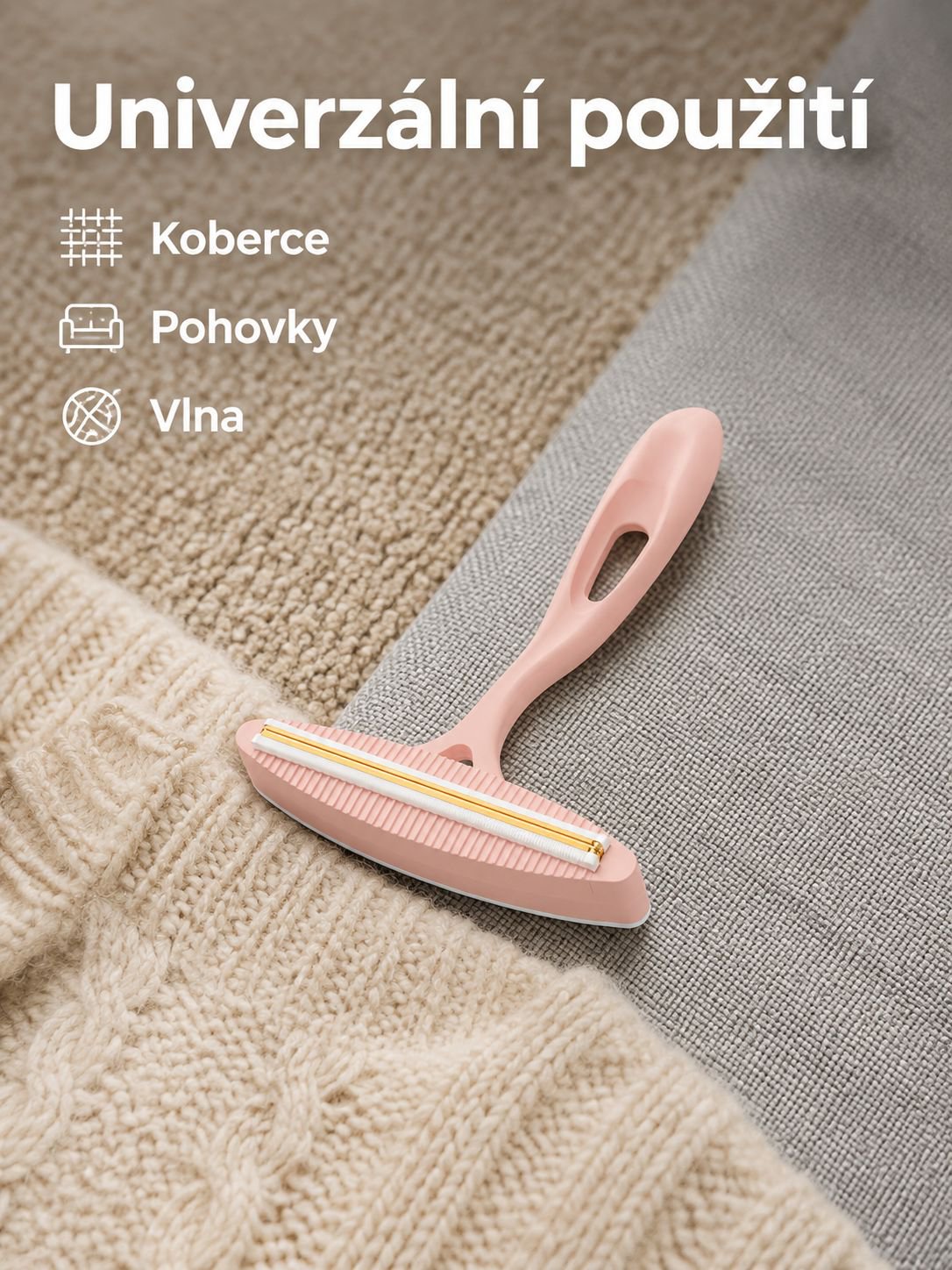 Multifunkční odstraňovač žmolků pro domácí použití, koberce, pohovky a vlněné svetry/kabáty