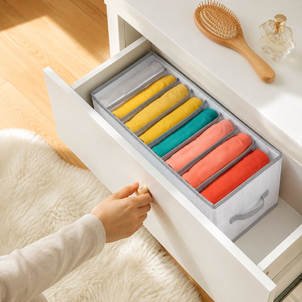 Washable Eight-Section Drawer Organiser