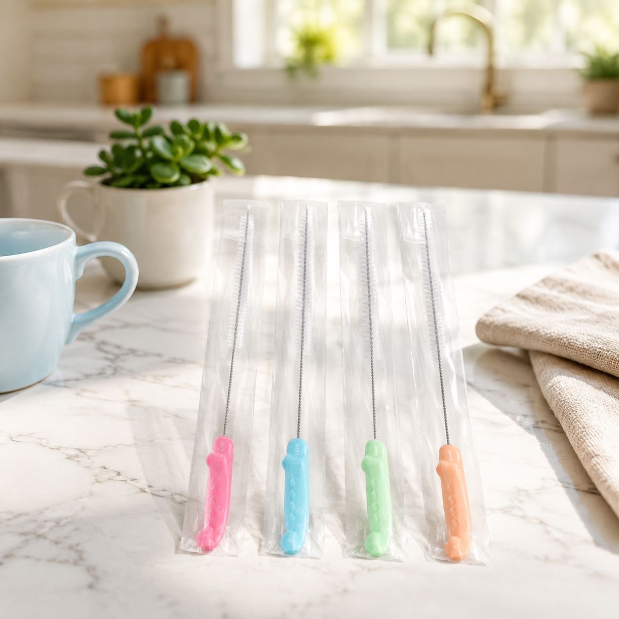 Crocodile-Shaped Straw Cleaning Brush