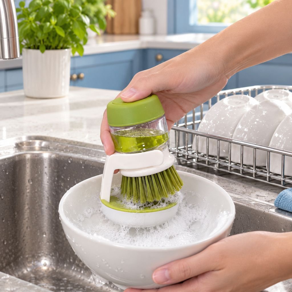 Automatic Soap Dispensing Dish Brush