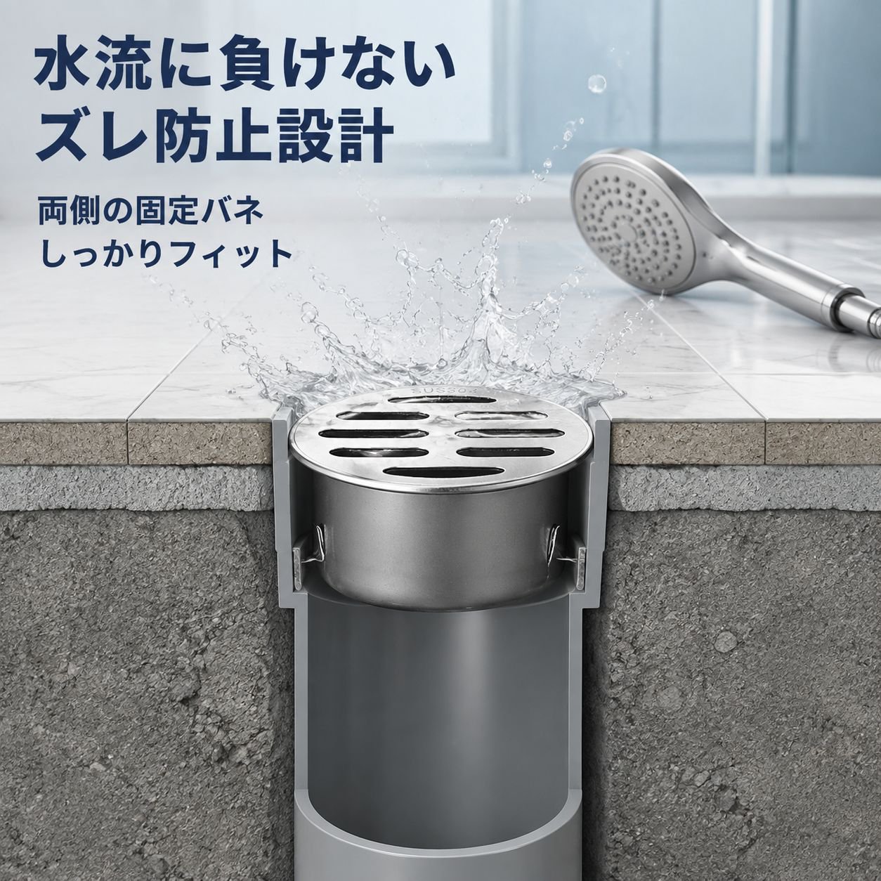 ステンレス製排水口カバー