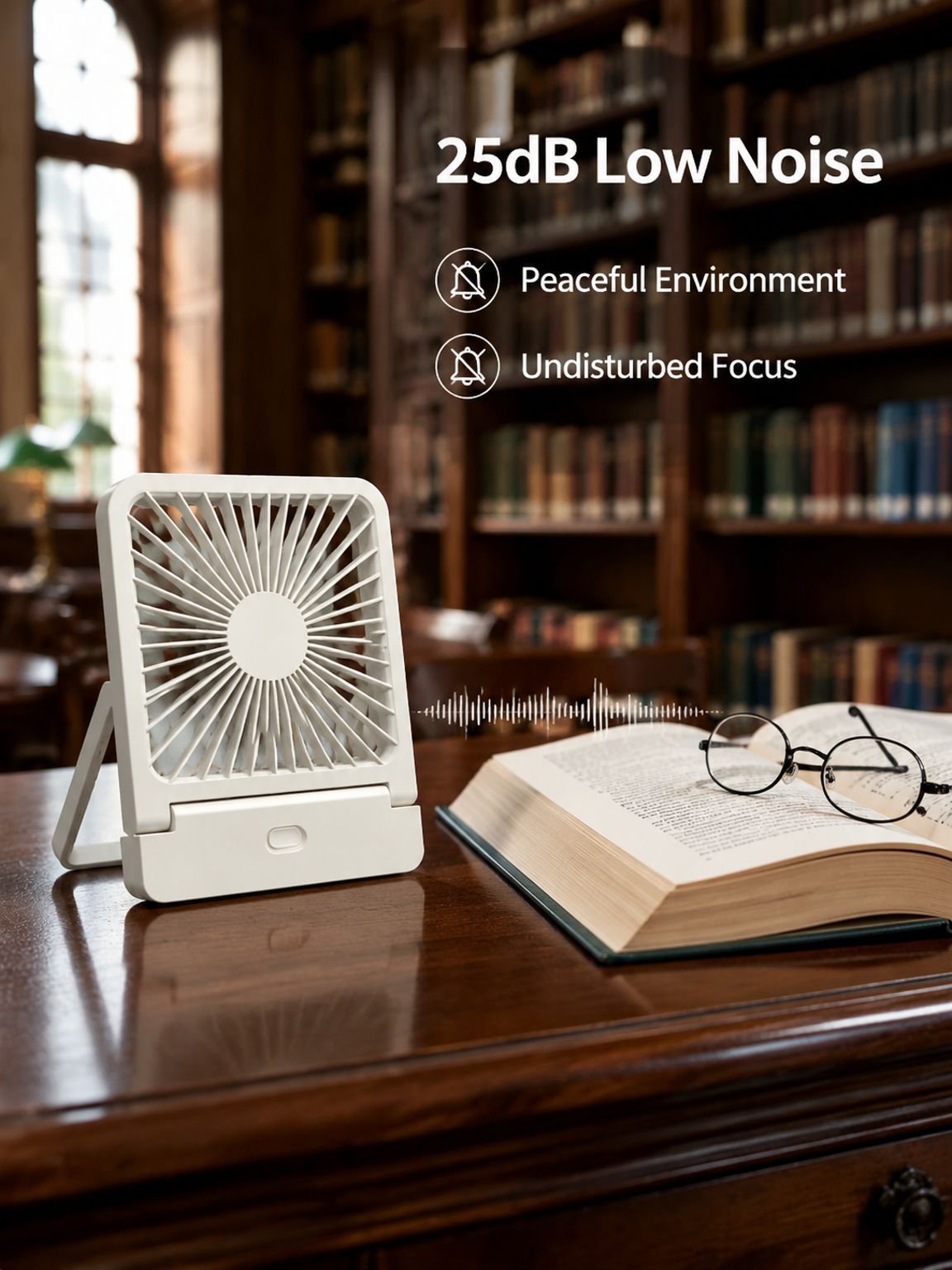 Mini portable desktop fan