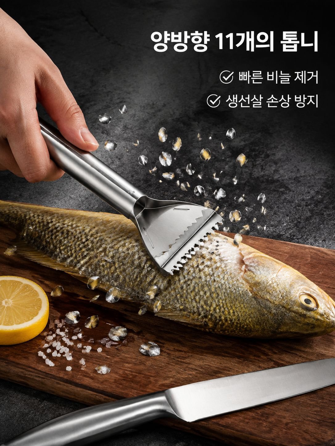 주방용 생선 비늘 칼 날카로운