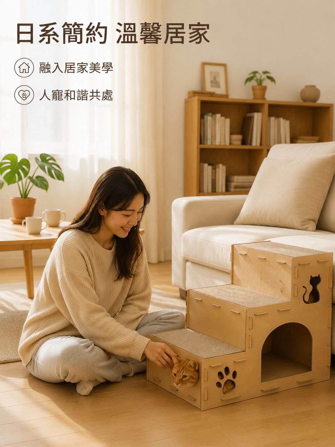 반려동물 다층 고양이 골판지 빌라