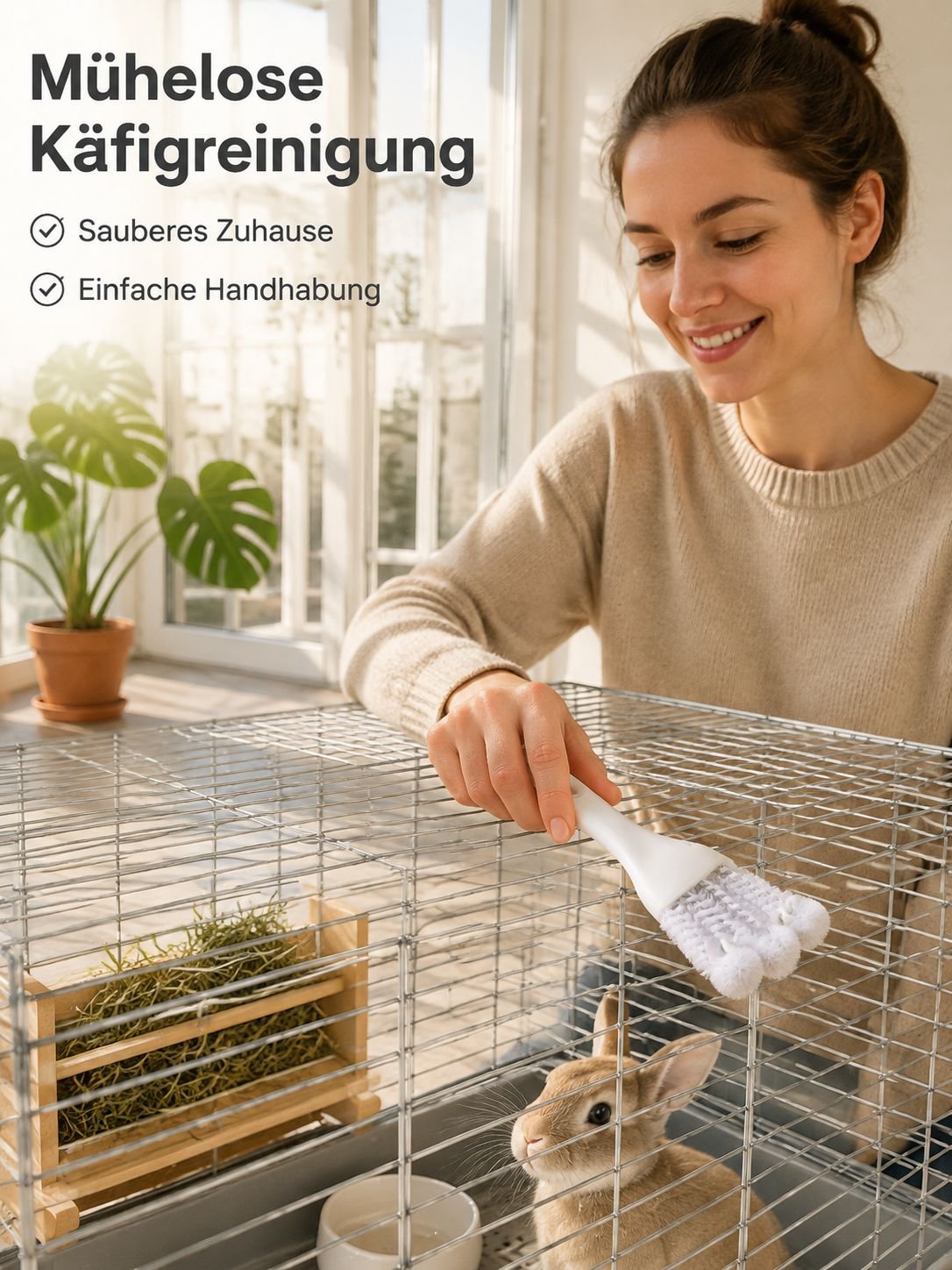 Multifunktionsbürste für Tierkäfige