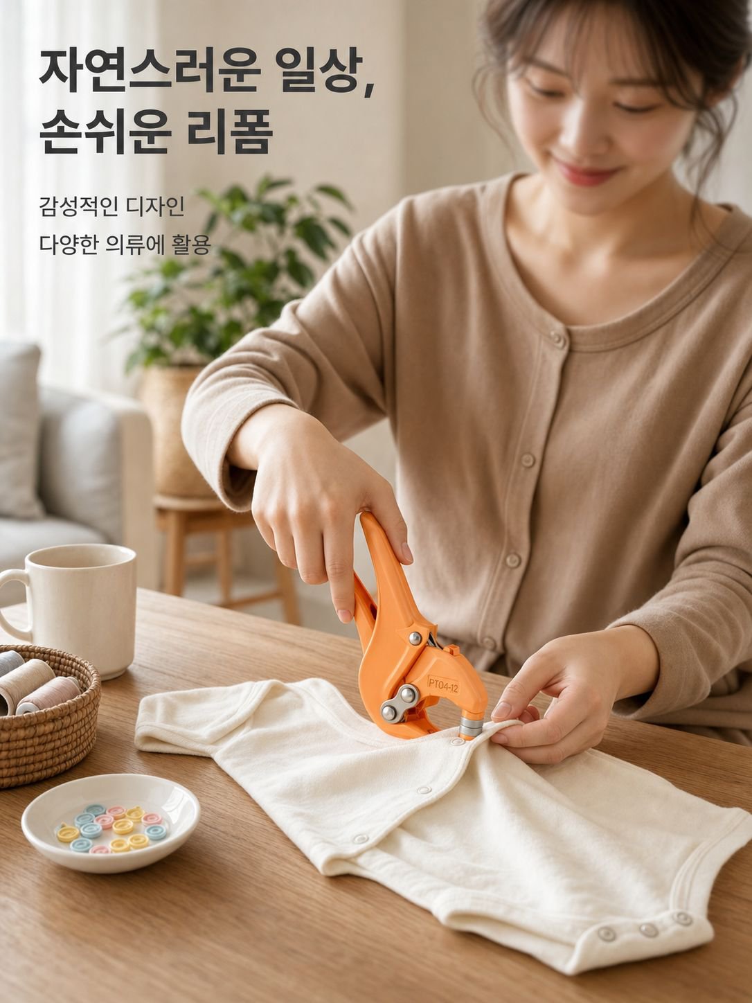 심리스 히든버클 도톰 나일론 오발집게