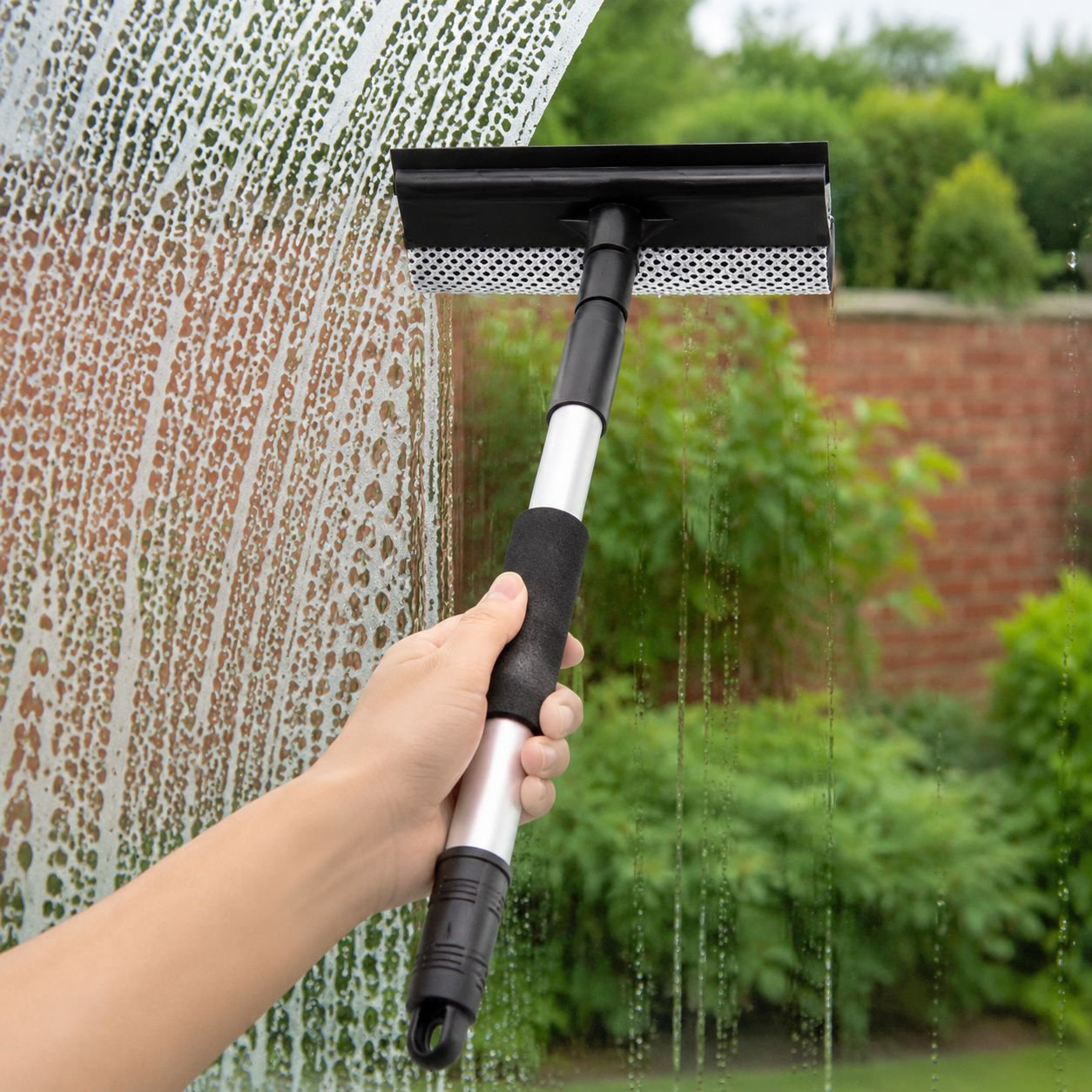 Professional 2-in-1 Household Glass Cleaner and Squeegee